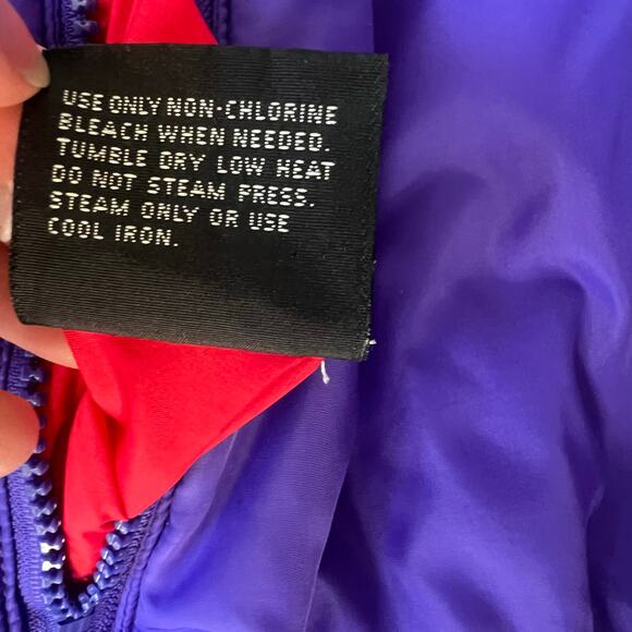Vintage Columbia Reversible Jacket Men’s XL Purple Red 3M Thinsulate 80s 90s - Picture 13 of 13
